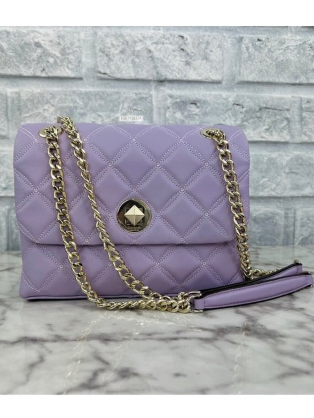 Kate Spade Natalia Small Flap Chain Shoulder Bag Crossbody In Lilac Frost